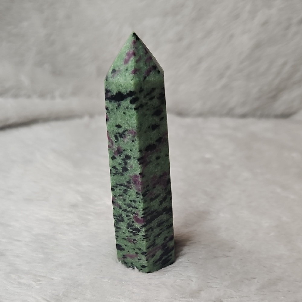 Ruby Zoisite Crystal Tower Point - Picture 4 of 7